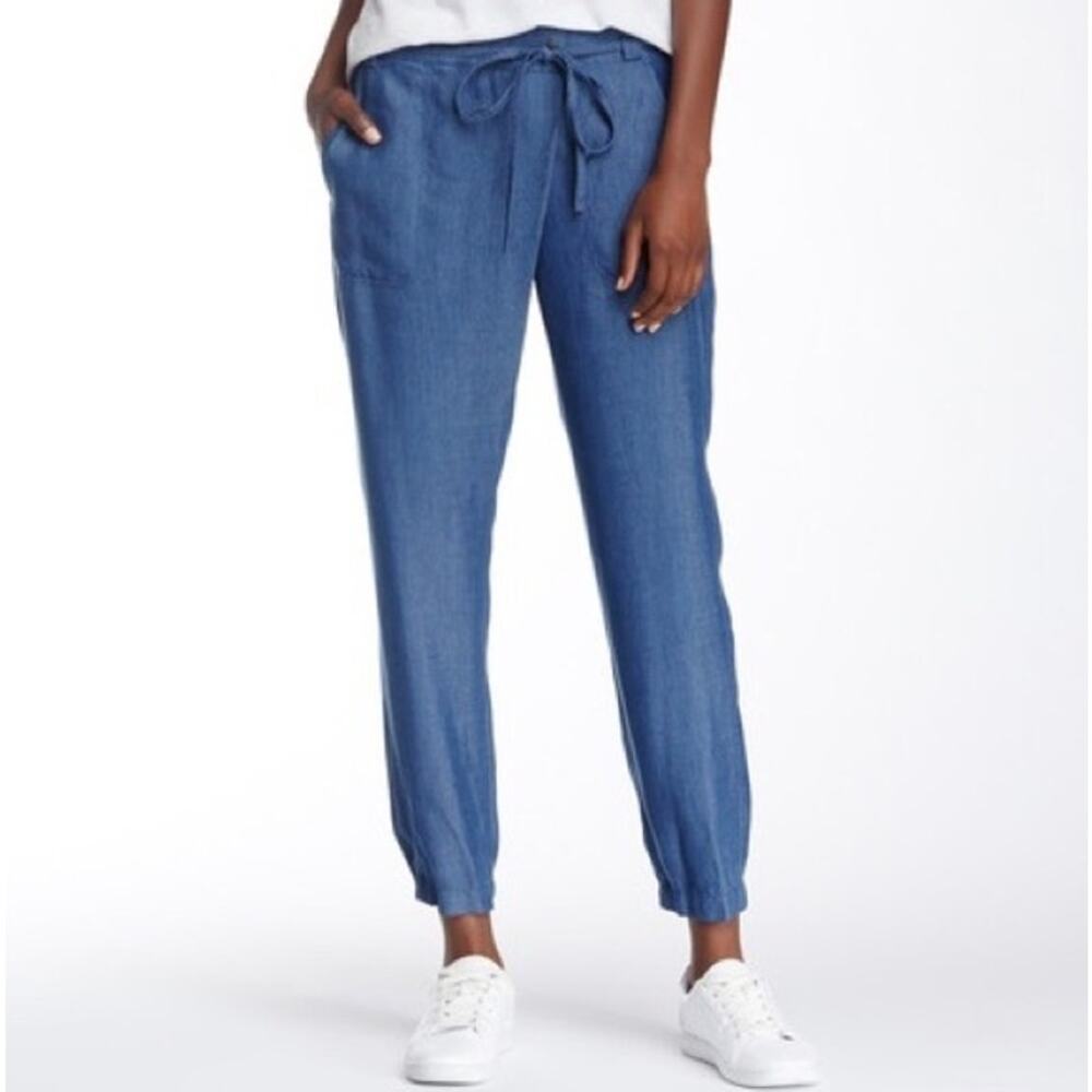 Vince Chambray Wrap Front Jogger Pants size 4